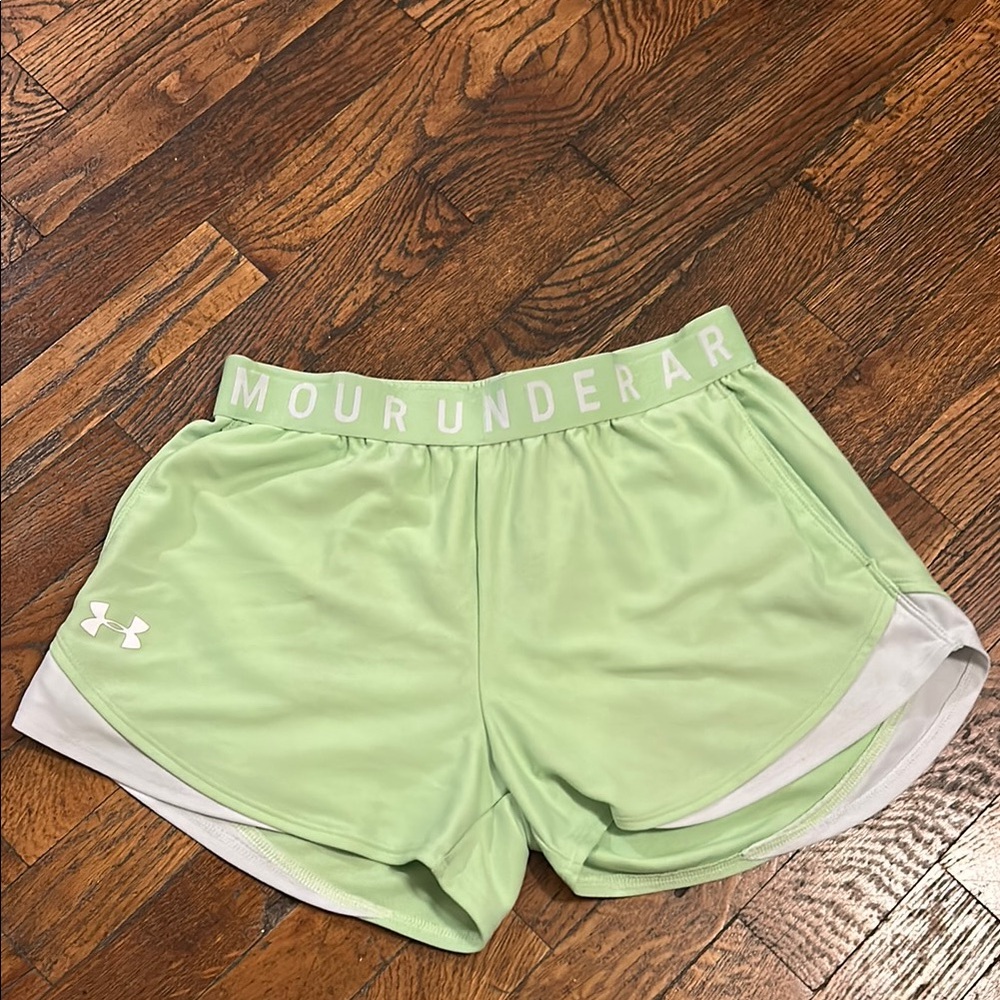 Under Armour Lime Green Athletic Performance Shorts!!